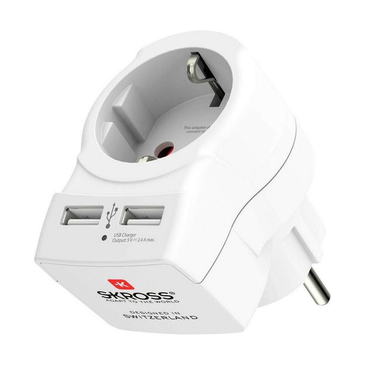Skross Plug Adapter Skross 1500282 Usb X 2 European 2,4 A